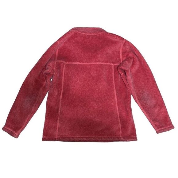 Patagonia Girls Snap-T Re-Tool Pullover Jacket Fleece Sz Large 12 Coral Rose - Picture 2 of 9
